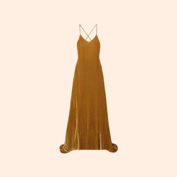 1HR SALE ⚡Reformation Rimini Dress (Gold)